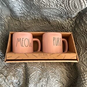Rae Dunn Pink Dining Mugs Set